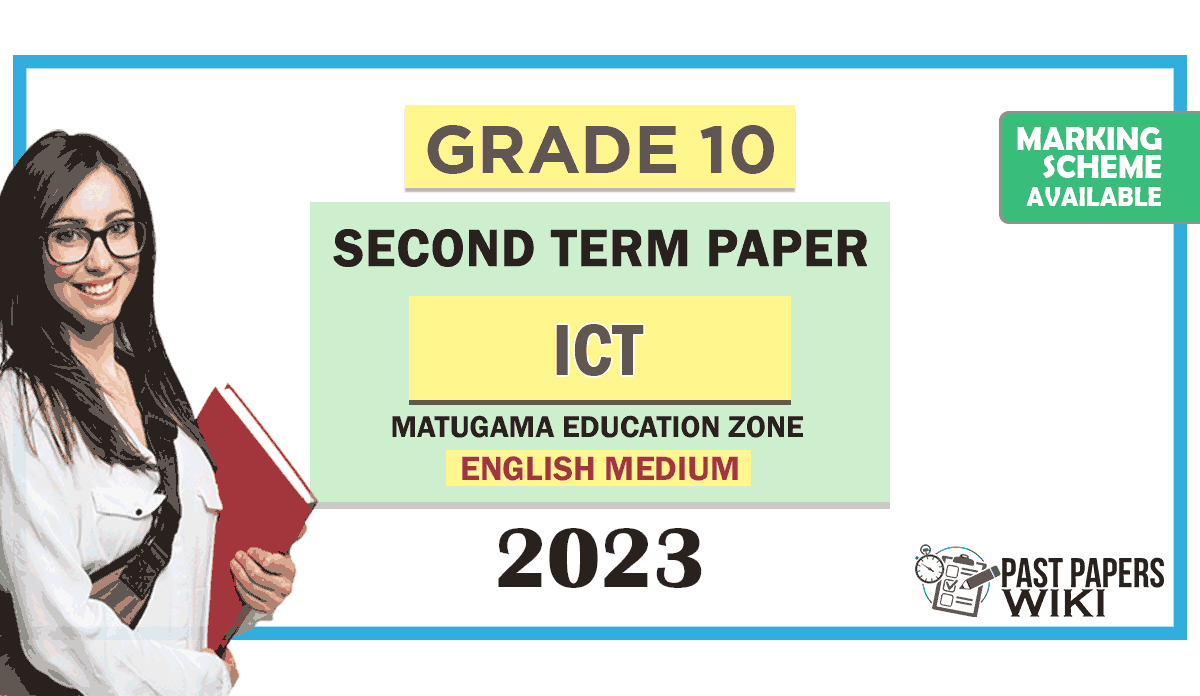 Grade 10 ICT 2nd Term Test Paper With Answers 2023 English Medium