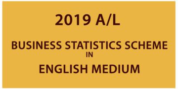 2019 AL Business statistics Scheme in English Medium