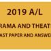 Download GCE A/L Drama and Theatre Past paper