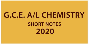 AL Chemistry Short Notes 2020