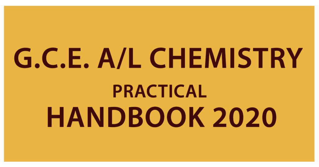 G.C.E. A/L Chemistry Practical Handbook 2020
