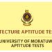 Architecture Aptitude Test 2018 - University of Moratuwa