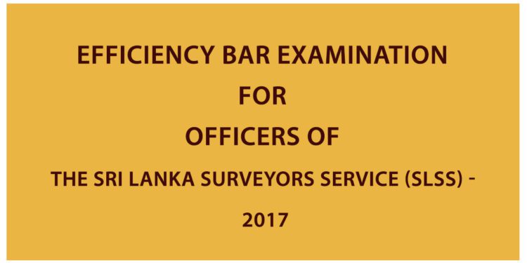 Download Efficiency Bar Examination for Officers of the Sri Lanka Surveyors Service Examination Past papers 2017. You can download the PDF file from the link below. It’s free to download. Examination  –   Efficiency Bar Examination for Officers of the Sri Lanka Surveyors Service Year                –     2017
