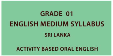 Grade 1 English Medium Syllabus Sri Lanka