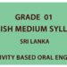 Grade 1 English Medium Syllabus Sri Lanka