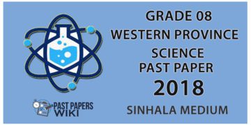 Grade 08 Science Past Paper in Sinhala Medium 2018 - 3rd Term Test
