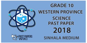 Download Grade 10 Science paper in 2018 Western province