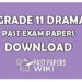 Grade 11 DramaPast Exam Papers Download