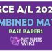 2020 A/L Combined Maths Past Paper and Answers - PastPapers.WIKI
