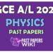 2020 A/L Physics Past Paper and Answers - PastPapers.WIKI