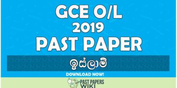 2019 O/L Islam Past Paper | Sinhala Medium