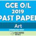 2019 O/L Art Past Paper | Tamil Medium