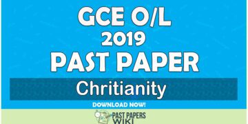 2019 O/L Christianity Past Paper | Tamil Medium