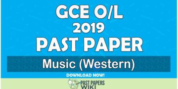 2019 O/L Music (Western) Past Paper | Tamil Medium