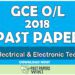 2018 O/L Design Electrical & Electronic Technology Past Paper | Tamil Medium
