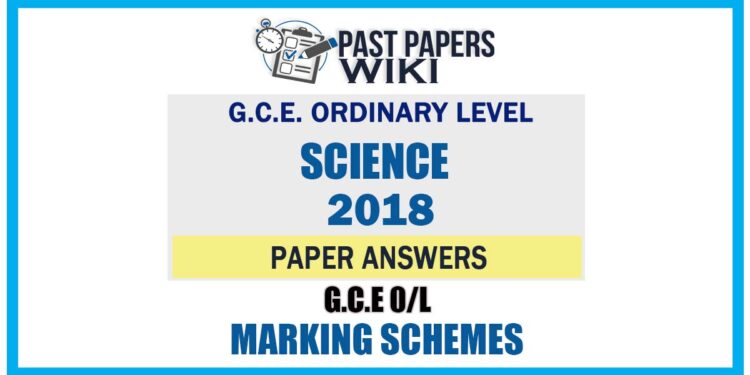 2018 O/L Science Marking Scheme | Tamil Medium