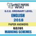 2018 O/L English Marking Scheme | English Medium