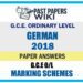 2018 O/L German Marking Scheme | English Medium