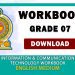 Grade 07 Information And Communication Technology Workbook | English Medium – New Syllabus