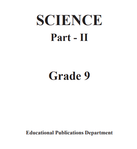 Grade 09 Science Part II textbook | English Medium – New Syllabus