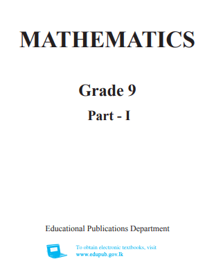 Grade 09 Mathematics Part I textbook | English Medium – New Syllabus