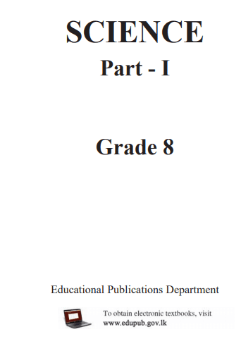 Grade 08 Science Part I textbook | English Medium – New Syllabus