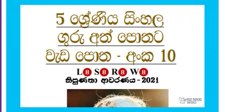 Grade 05 Sinhala | Workbook (10)
