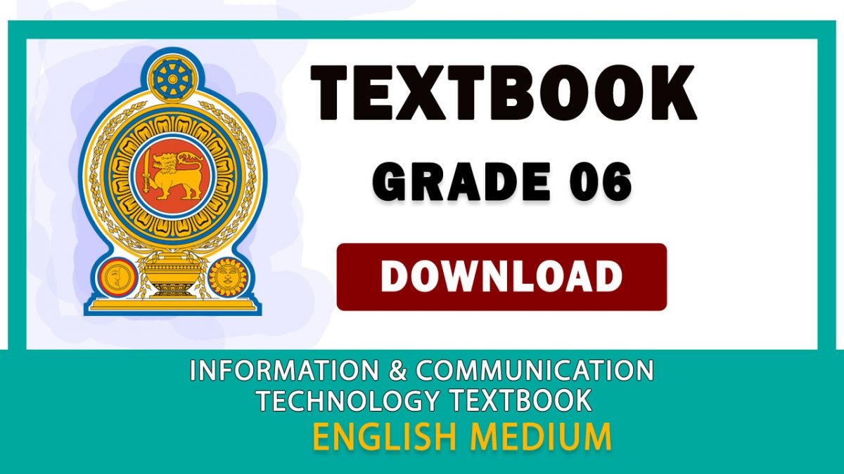 Grade 06 Information And Communication Technology textbook | English Medium – New Syllabus