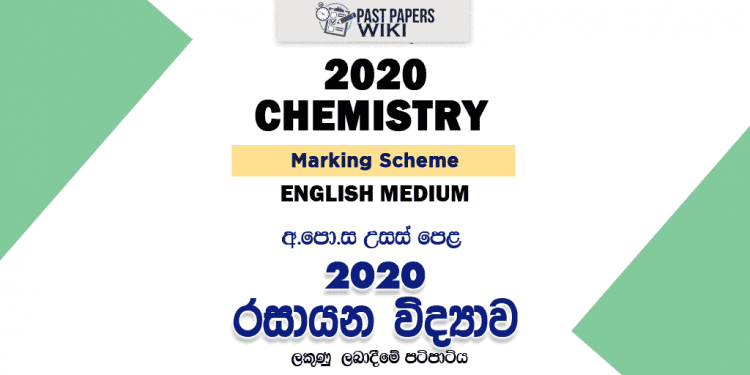 2020 A/L Chemistry Marking Scheme – English Medium