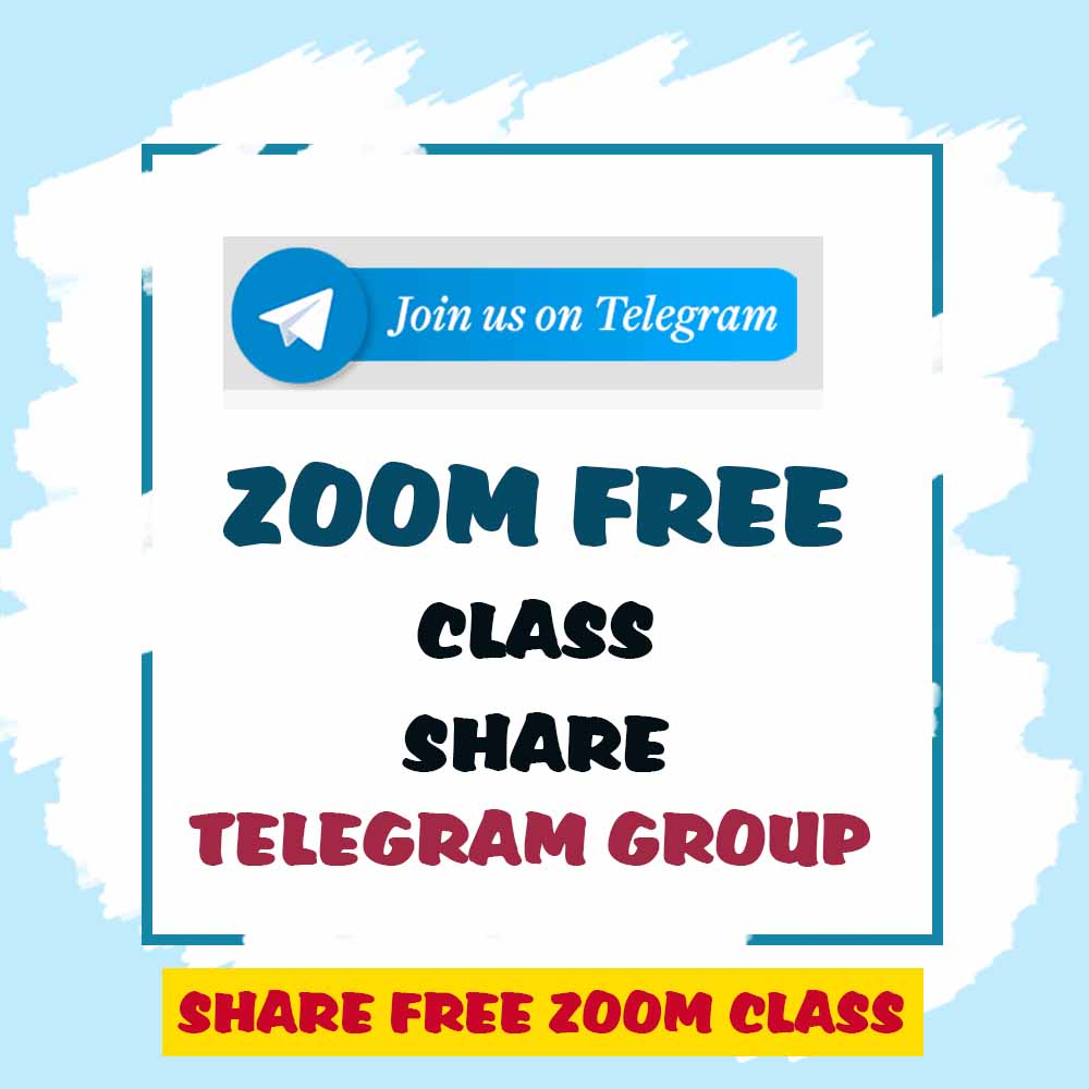 ZOOM FREE CLASS SHARE Telegram Group