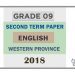 Grade 09 English Language 2nd Term Test Paper 2018 English Medium – Western Province