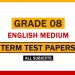 Grade 08 English Medium Term Test Papers - Past Papers WiKi