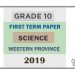 Grade 10 Science 1st Term Test Paper 2019 English Medium – Western Province