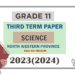 2023(2024) Grade 11 Science 3rd Term Test Paper (English Medium) | North Western Province