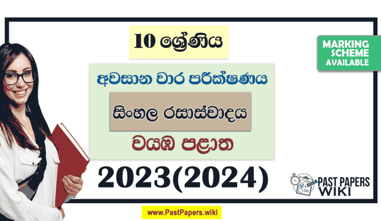 2023(2024) Grade 10 Sinhala Literature 3rd Term Test Paper | North Western Province