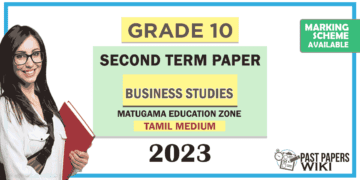 Grade 10 Business Studies 2nd Term Test Paper with Answers 2023 (Tamil Medium) | Mathugama Zone