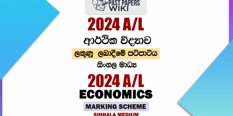 2024 A/L Economics Marking Scheme