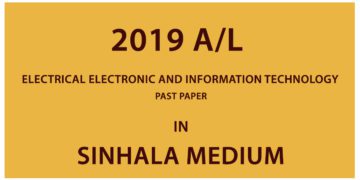 2019 A/L Electrical Electronic and Information Technology Past Paper