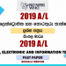 2019 A/L Electrical Electronic and Information Technology Past Paper | Sinhala Medium