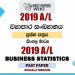 2019 A/L Business Statistics Past Paper | Sinhala Medium