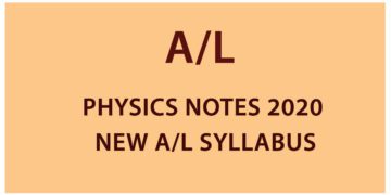 Physics Notes 2020 - New A/L Syllabus