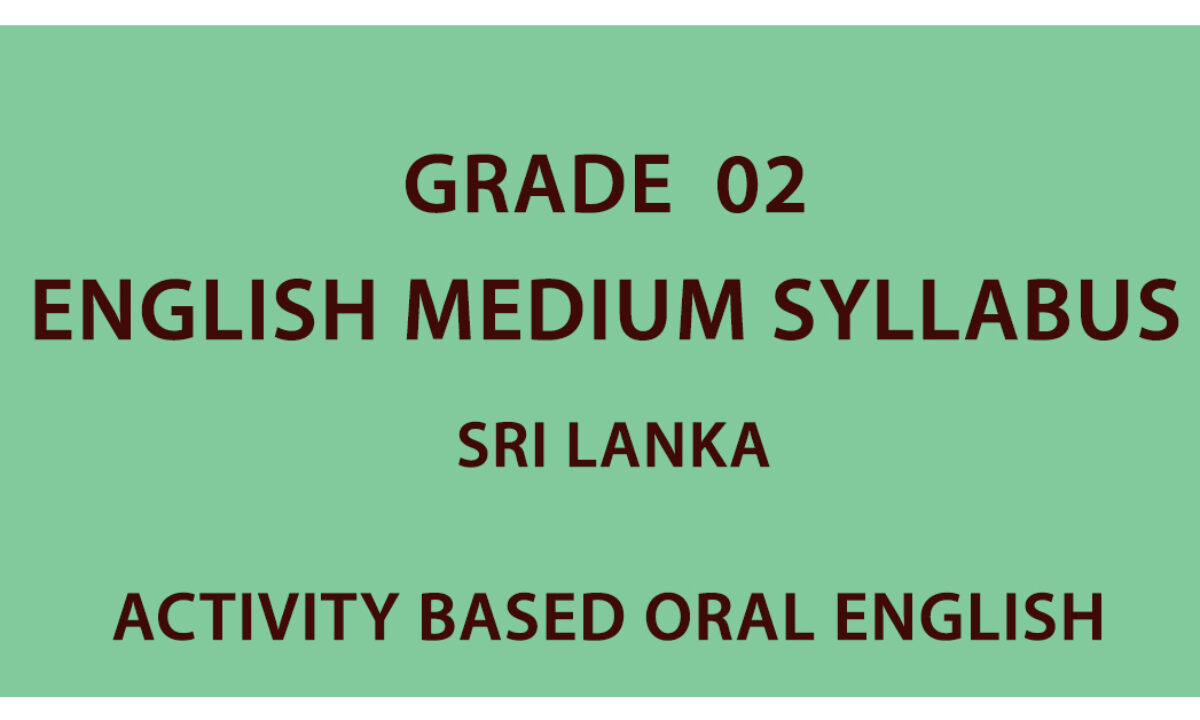 grade 2 english medium syllabus sri lanka