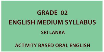 Grade 02 English Medium Syllabus Sri Lanka