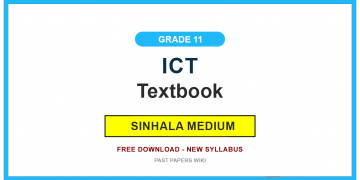 Grade 11 ICT Textbook PDF (Sinhala Medium)