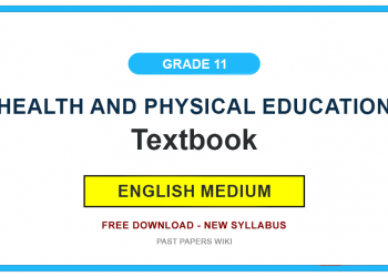 Grade 11 Health and Physical Education Textbook PDF (English Medium)