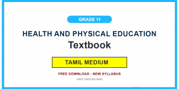 Grade 11 Health and Physical Education Textbook PDF (Tamil Medium)