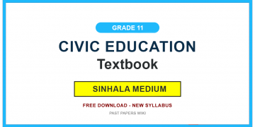 Grade 11 Civic Education Textbook PDF (Sinhala Medium)