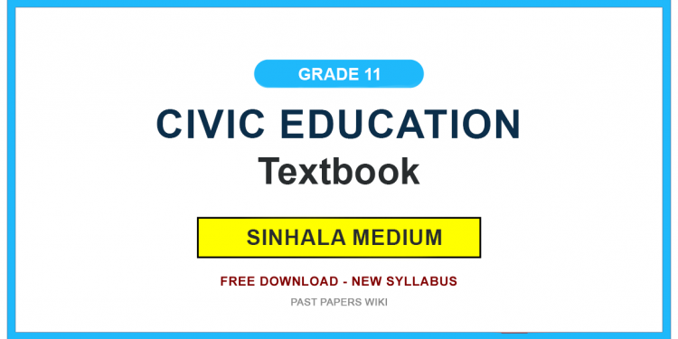Grade 11 Civic Education Textbook PDF (Sinhala Medium)