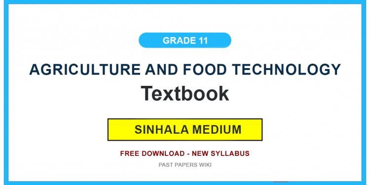 Grade 11 Agriculture and Food Technology Textbook PDF (Sinhala Medium)
