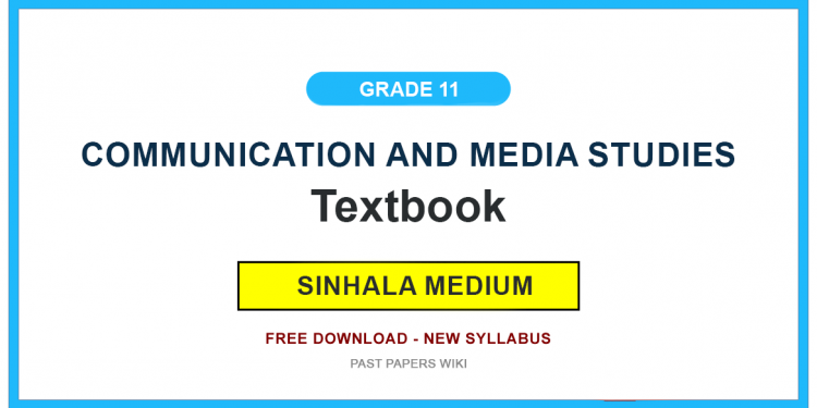 Grade 11 Communication and Media Studies Textbook PDF (Sinhala Medium)
